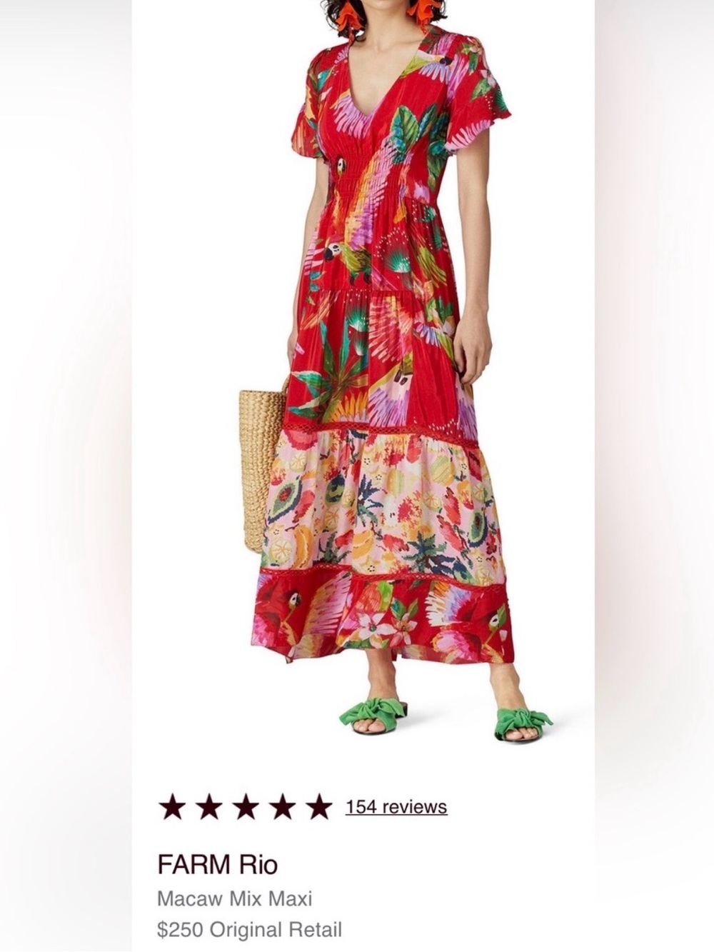 Red Macaw Farm Rio Maxi Dress